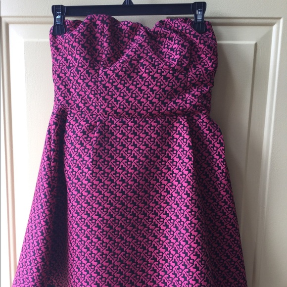 Jack BB Dakota Patterned strapless dress small - Picture 1 of 4